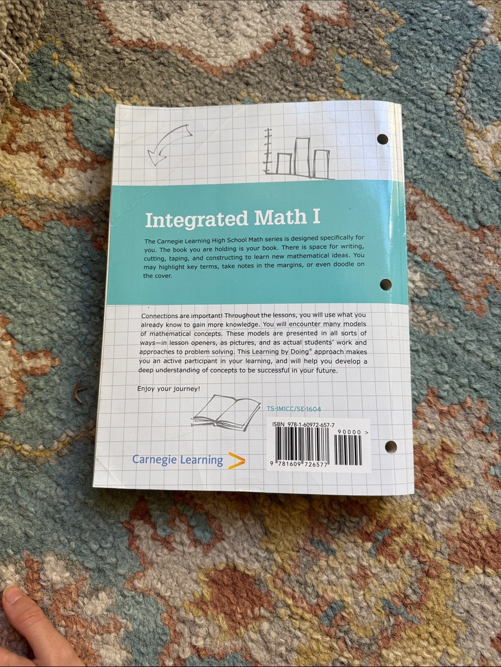 Integrated Math I Student Text Volume 2 - Blue - Picture 4 of 4
